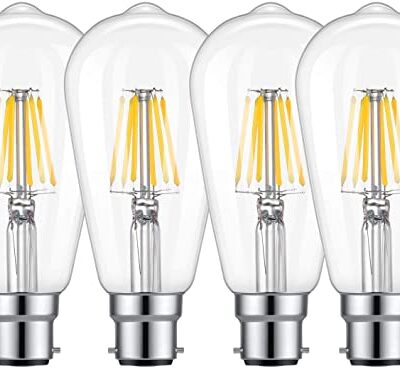 ST64 B22 CLEAR LAMP 2300K DIMMIBLE WARMWHITE