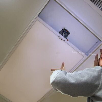 LED Panel Surface Mounting Frame Box Kit for Ceiling Panel 1200 x 600 White Body